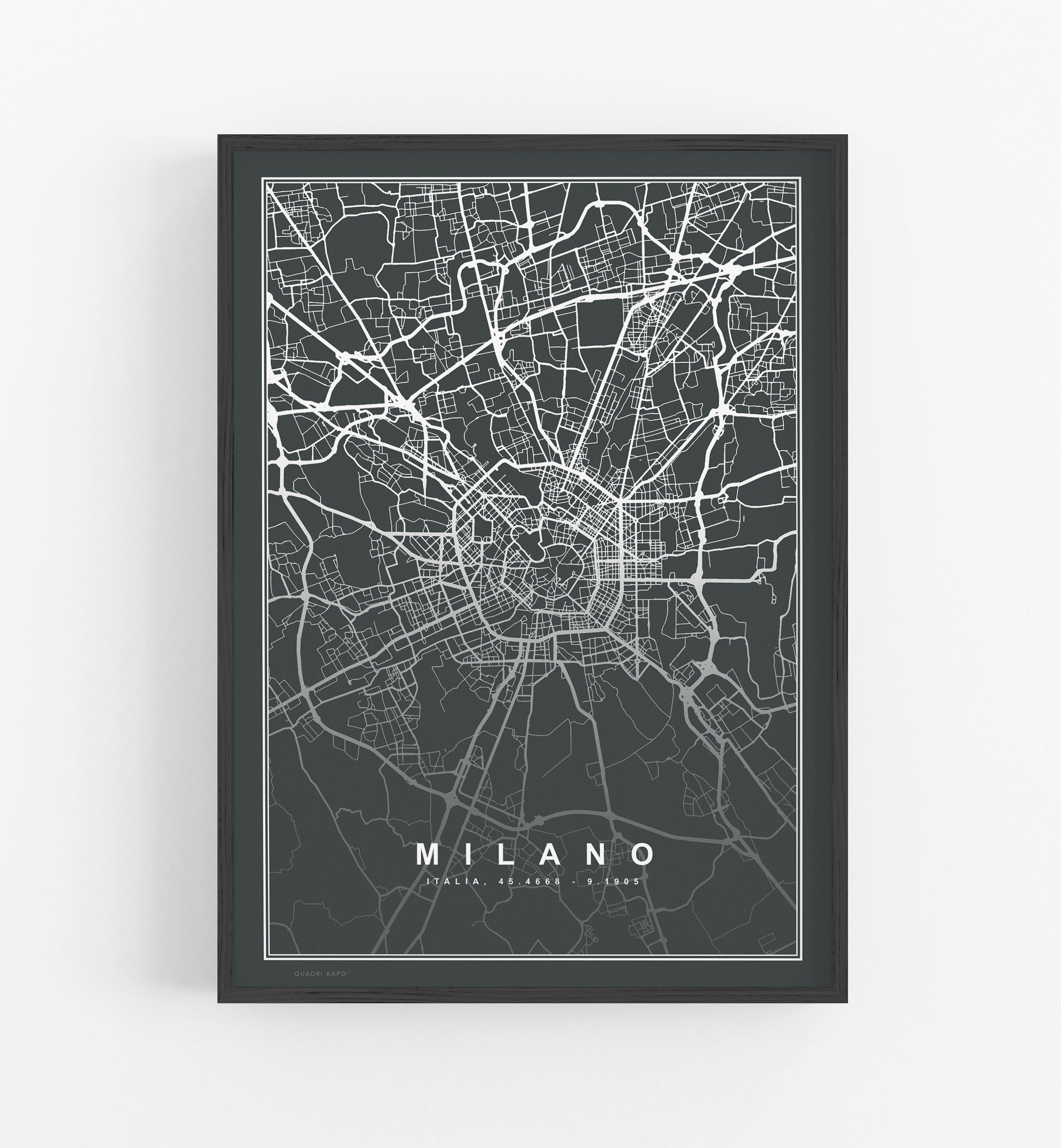 Mappa Milano Black Edition